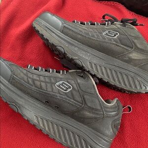 Skechers Men's Black Walking Shape up Sneakers